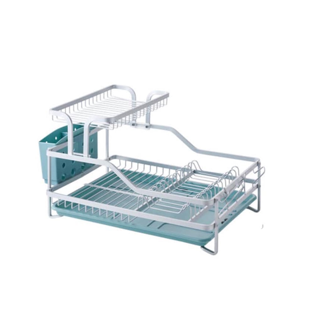 Kệ Chén Dĩa 2 Tầng Aluminum 575x350x275 - Màu Silver - Locknlock - LDR204, Kệ Chén Dĩa 2 Tầng Aluminum 575x350x275 - Màu Silver - Locknlock - LDR204